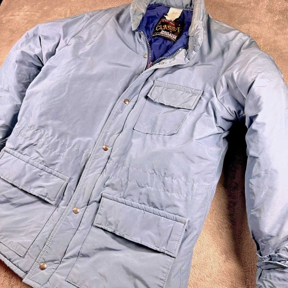 Vintage Walls Blizzard-Pruf Insulated Work Jacket‎ Blue Mens Large USA
